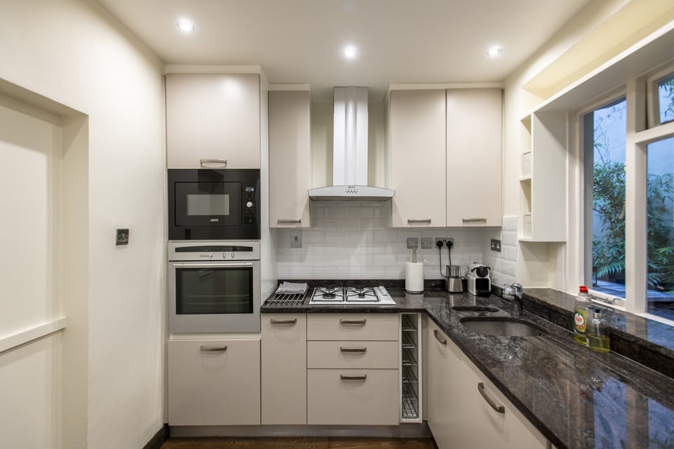 Modern kitchen with all utensils and appliances