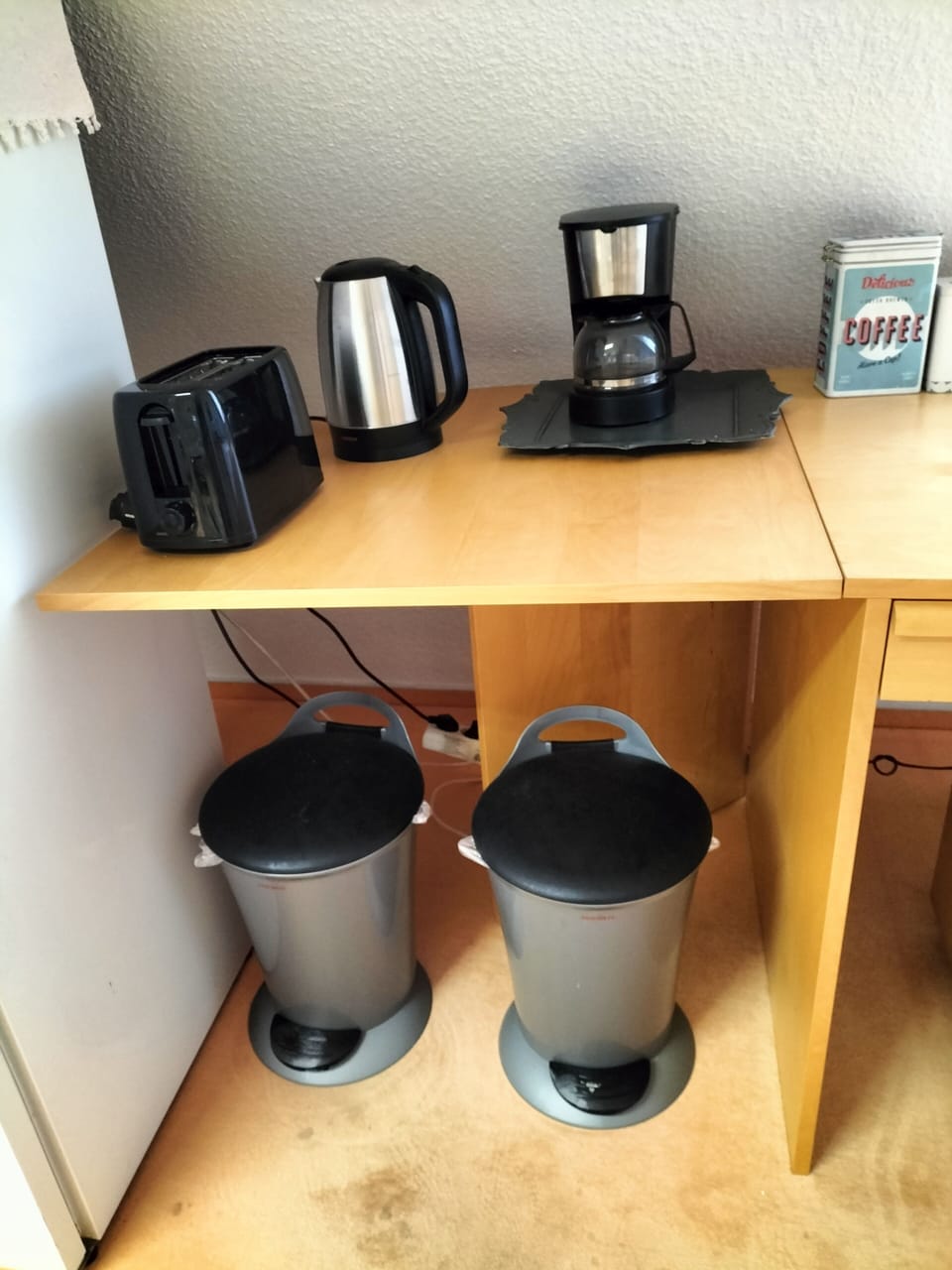 Wasserkocher, Toaster, Kaffeemaschine