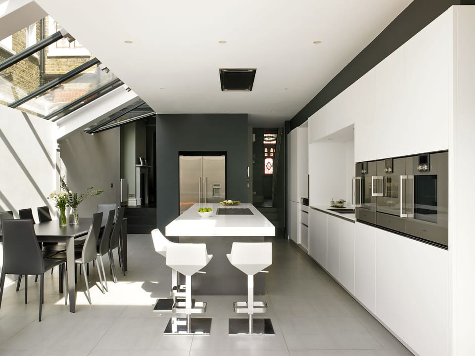 Fully equipped kitchen - two ovens, steam oven, microwave, full fridge/freezer.