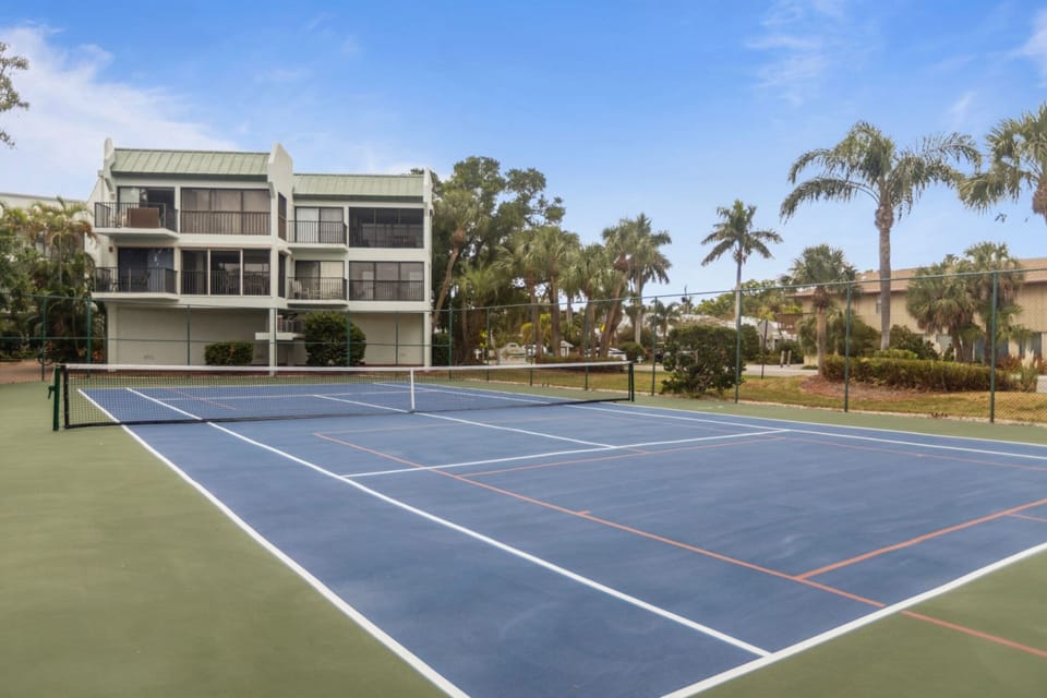 Tennis Court located right below the condo. 