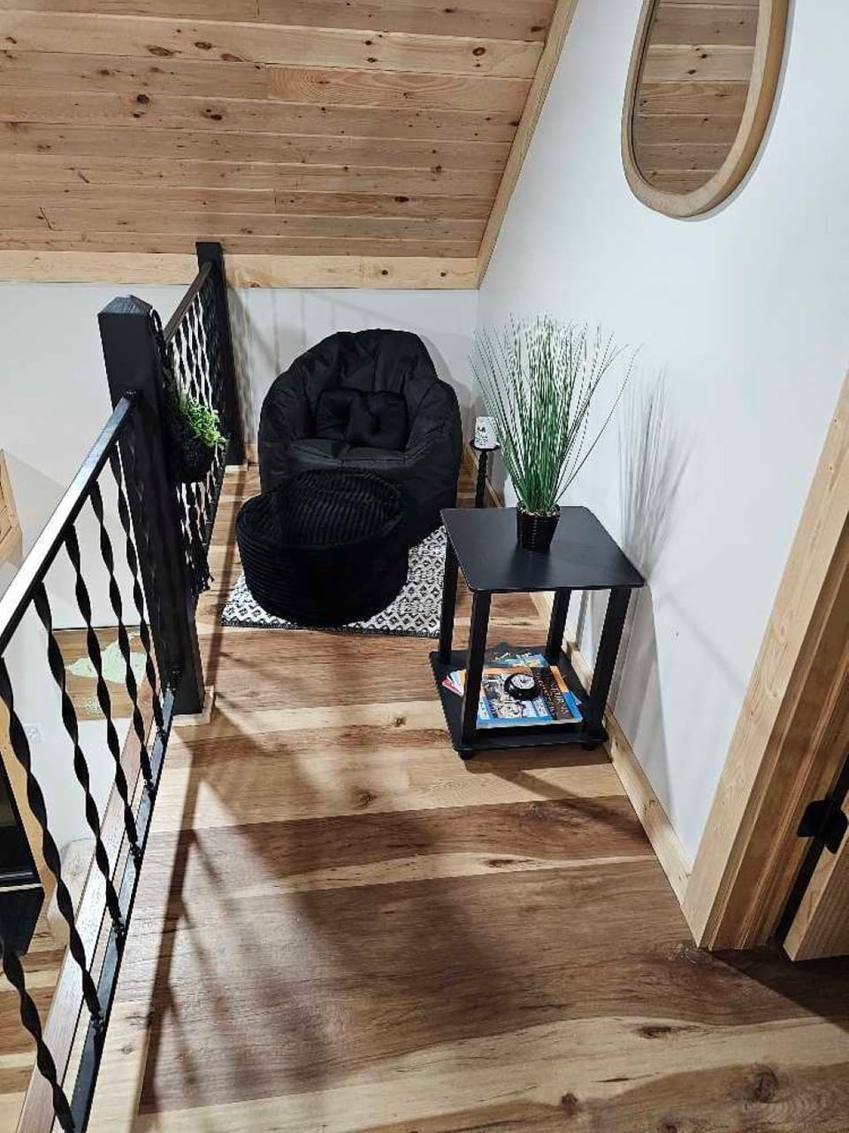 upstairs seating area