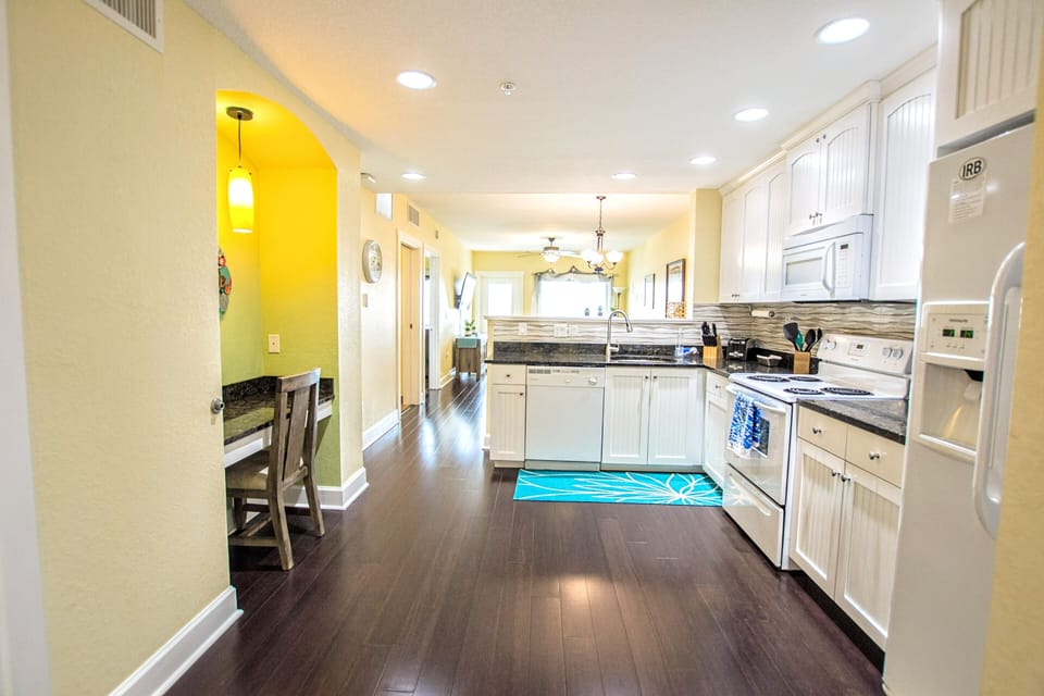 Kitchen with desk area