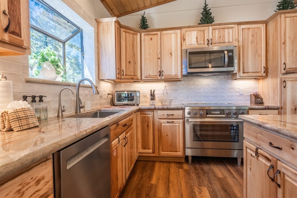 Brand new appliances in the chef's kitchen