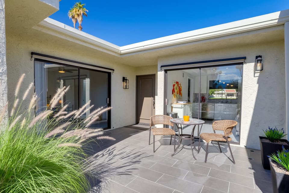 Condo Exterior | Additional Furnished Patio w/ Dining Area