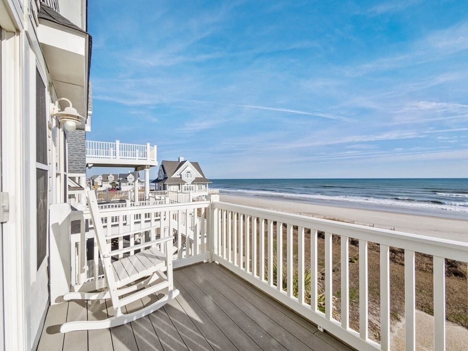 Deck off Upstairs Seating Area