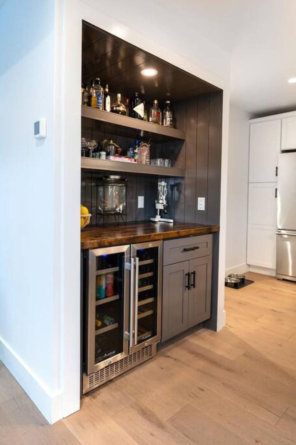 Bar w/ wine fridge 