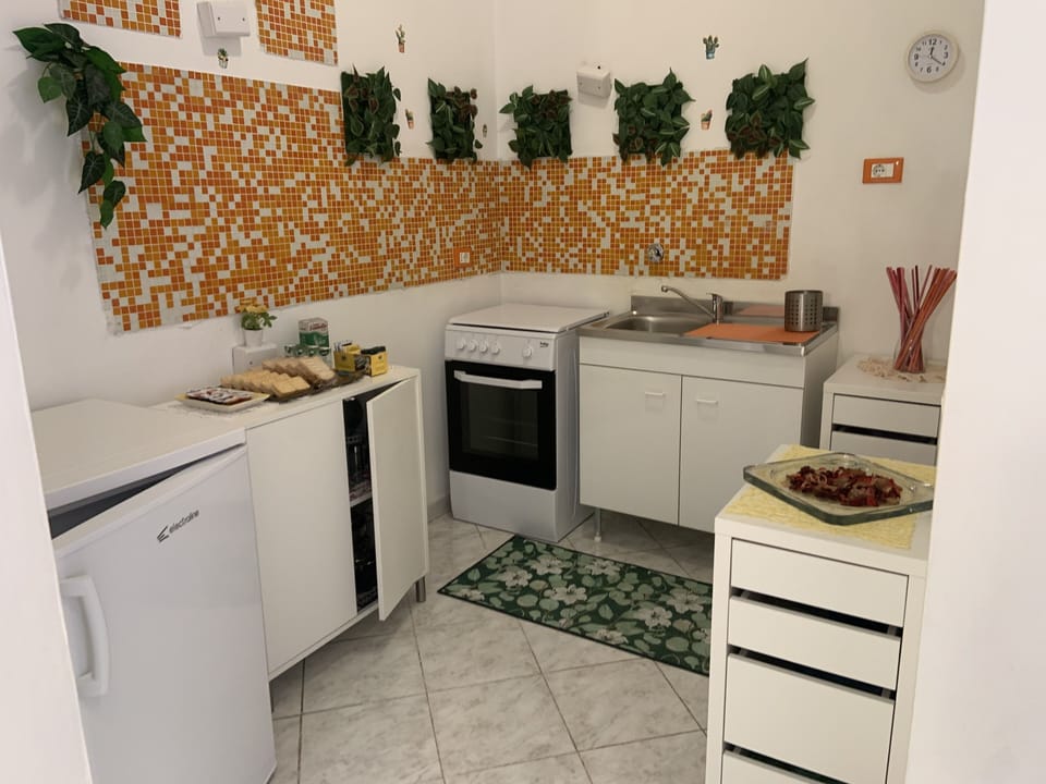 Fridge, oven, stovetop, toaster