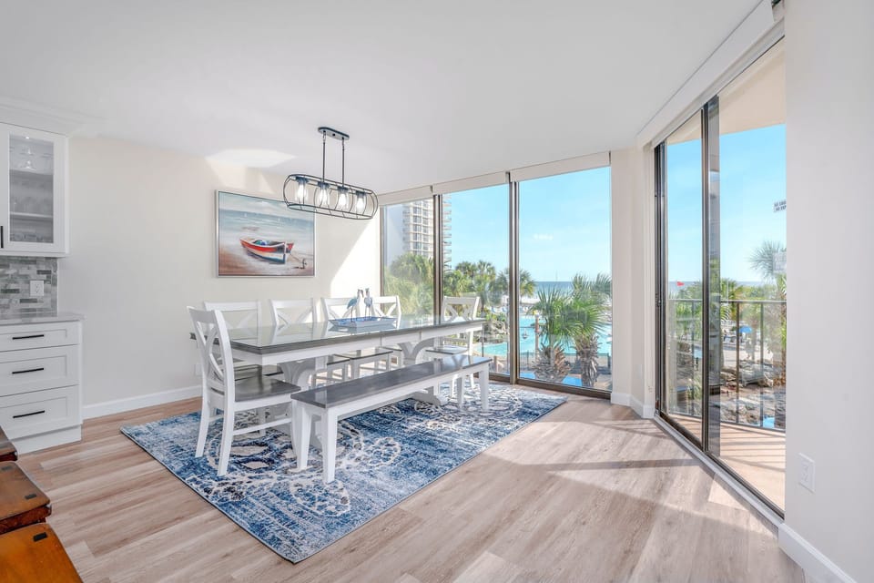 You'll love the spaciousness and natural light of the open-concept living area with kitchen, dining area, and living room.  The condo is a roomy 1,847 square feet!