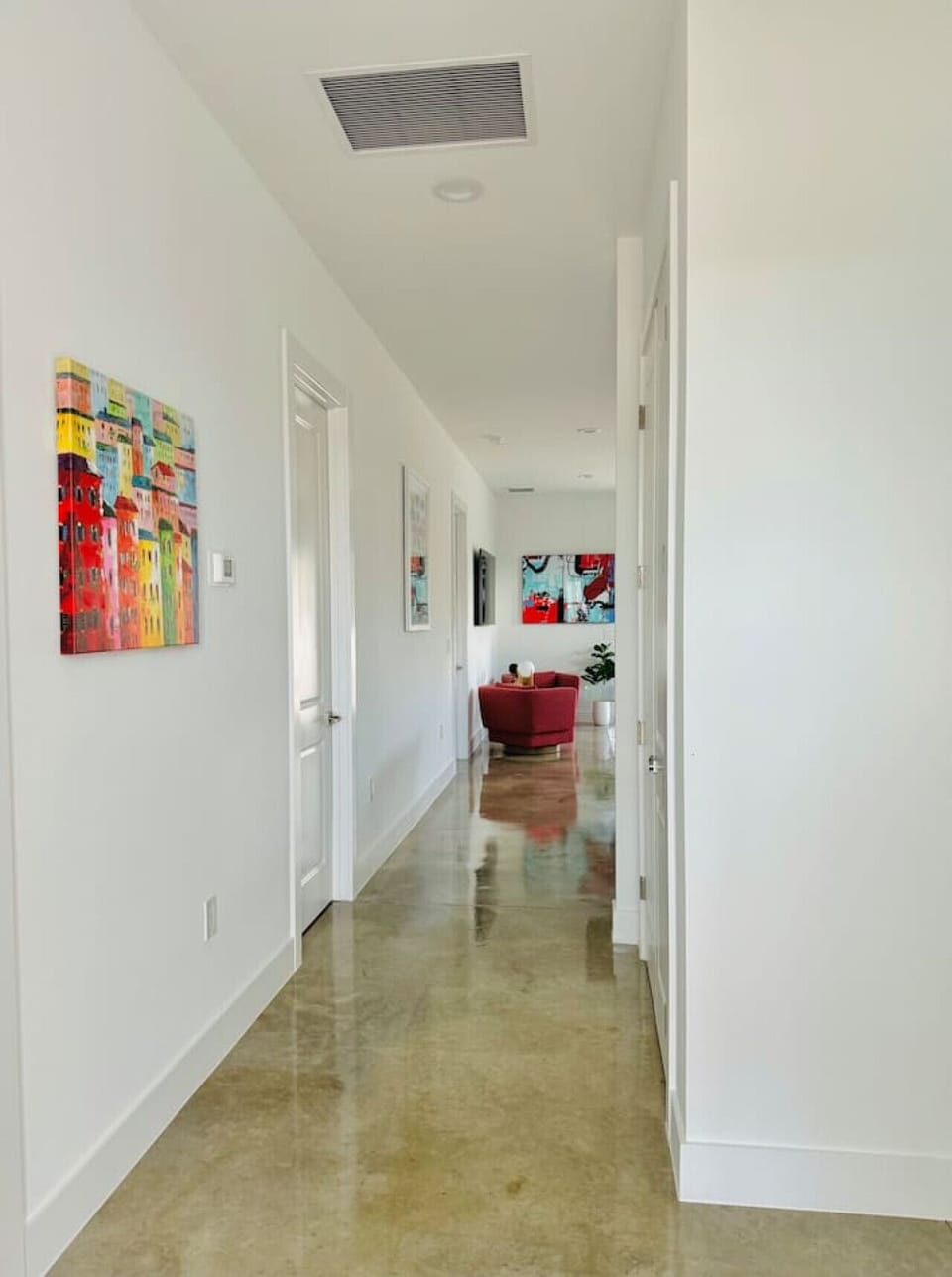 Entry with Polished Concrete Floors
