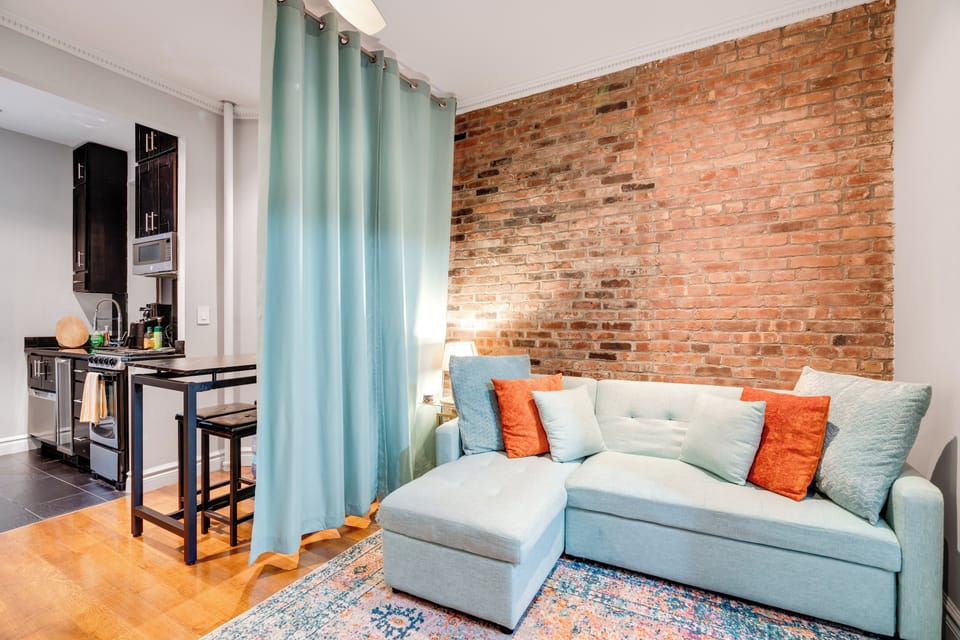 Sofa bed, queen size.