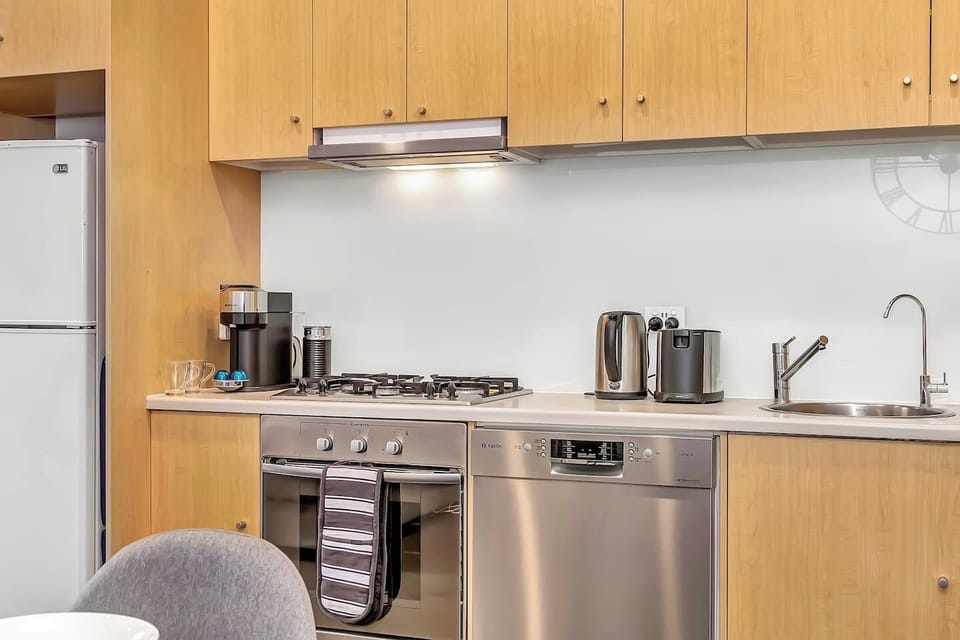 The kitchen offers all the essentials needed to prepare meals at home.