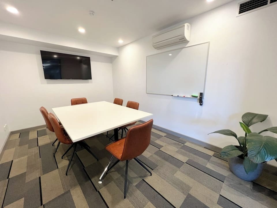 For those on a working holiday, there is a shared meeting room free for residents. 