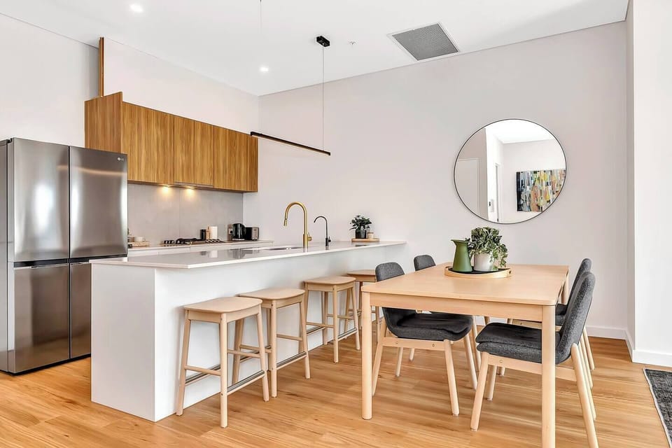 The fully equipped kitchen has all you need to prepare meals at home, with added conveniences including a Nespresso machine and dishwasher. 
