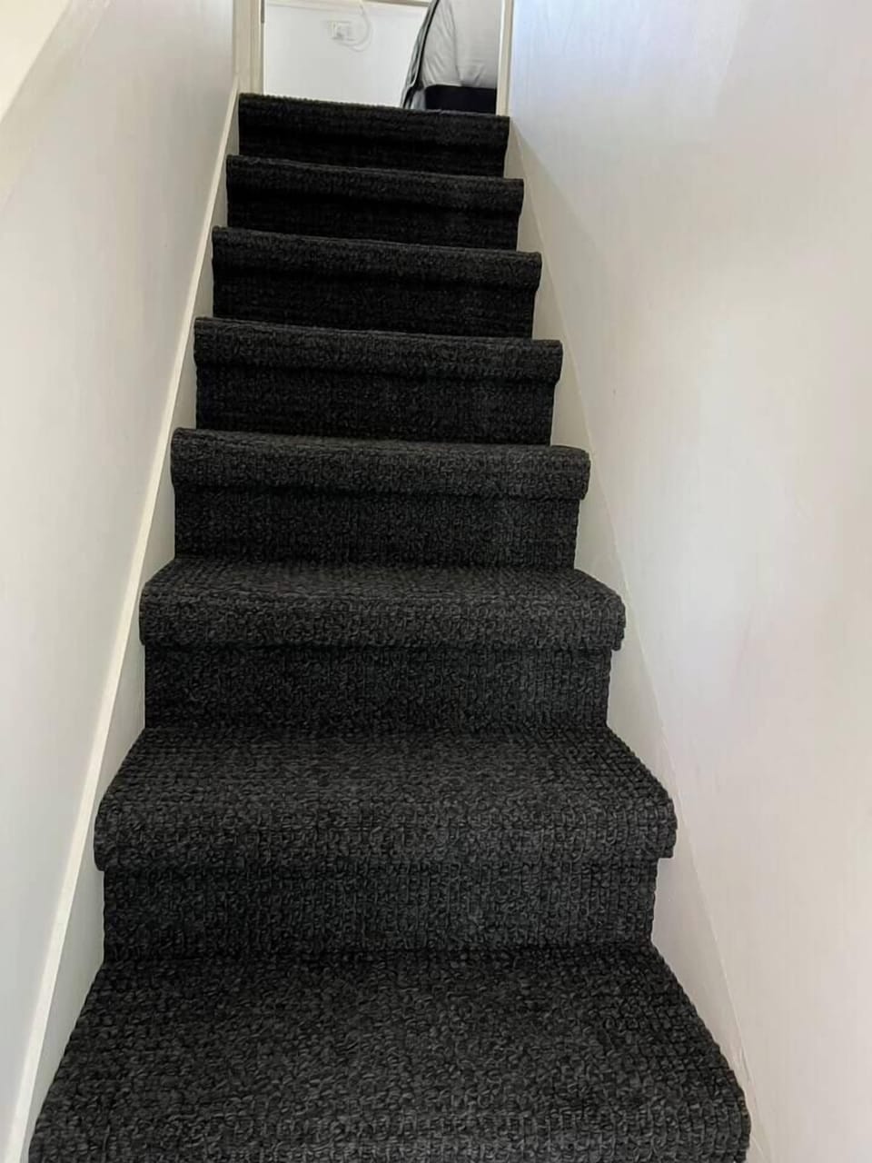 Stairs to the upstairs bedroom (all other rooms are on the ground floor)