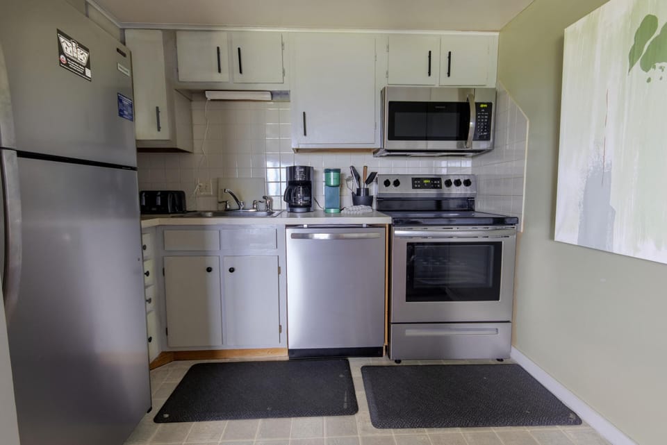 The kitchen is fully stocked with everything you'll need to whip up mouth-watering meals.