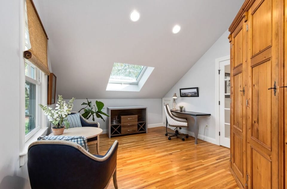 Second Floor Seating Area with Desk