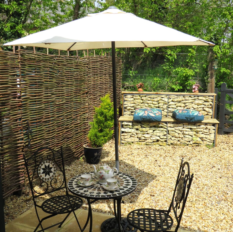 Private Courtyard Area - view of open fields