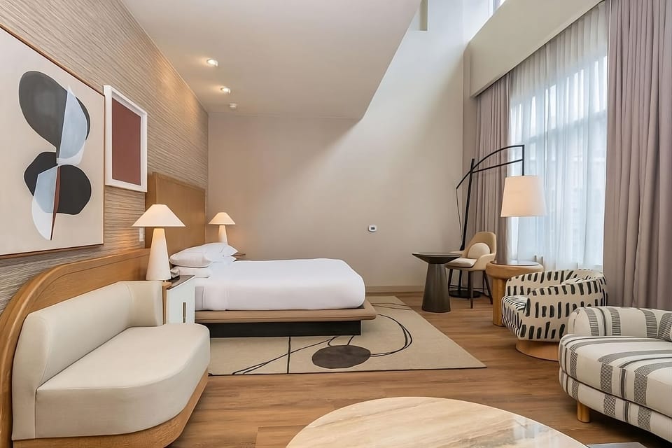 Stretch out in a spacious suite made for slow, cozy mornings.