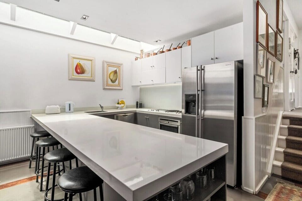All kitchen amenities for short, or long stays