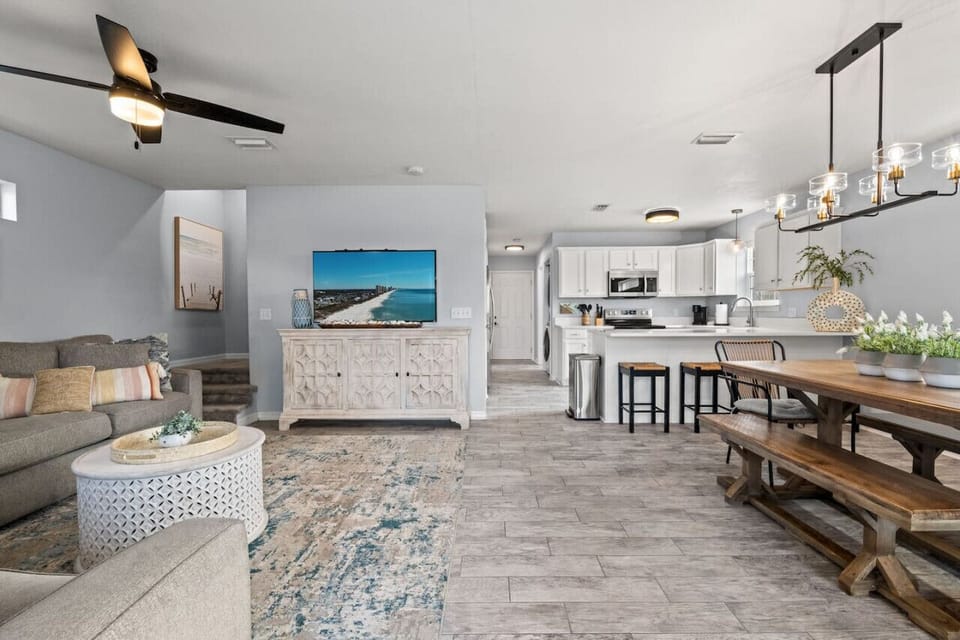 Open-Concept Living and Dining Space, Seamlessly Blending Comfort with Style