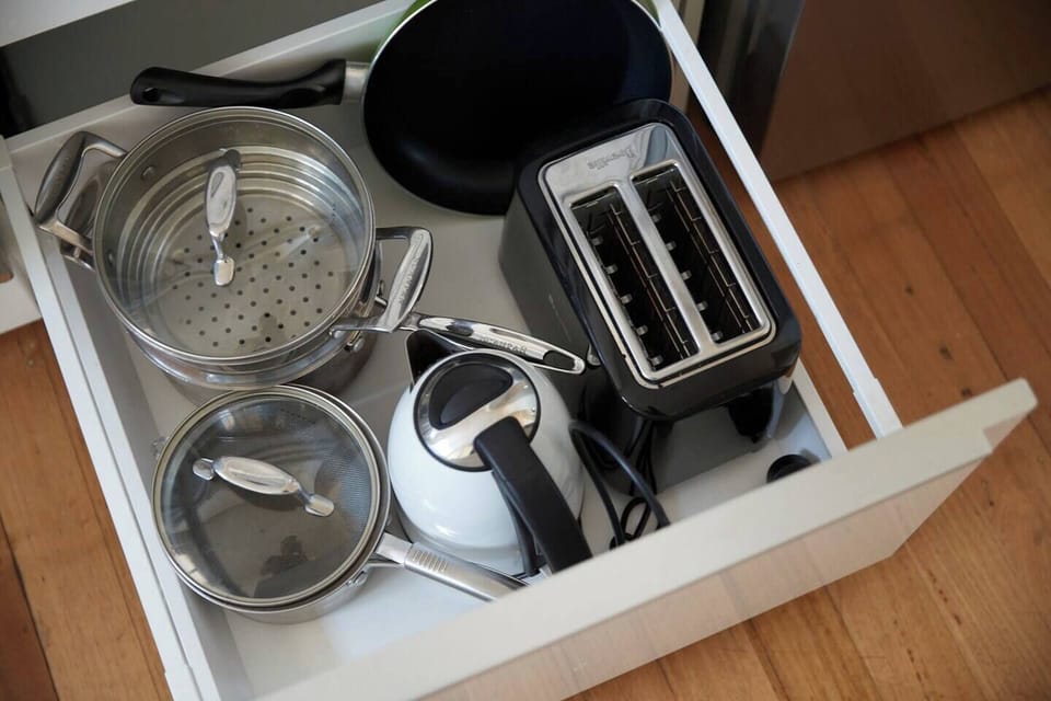 Fully-stocked, you'll find all the essentials needed to whip up a quick bite at home.