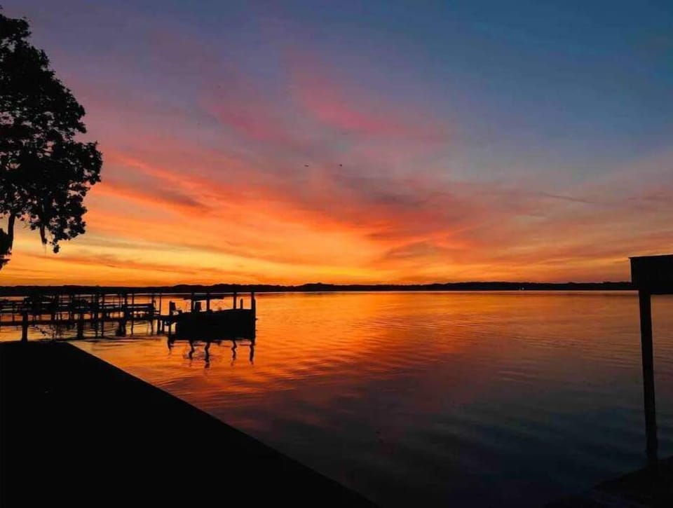 Sunrise over the lake