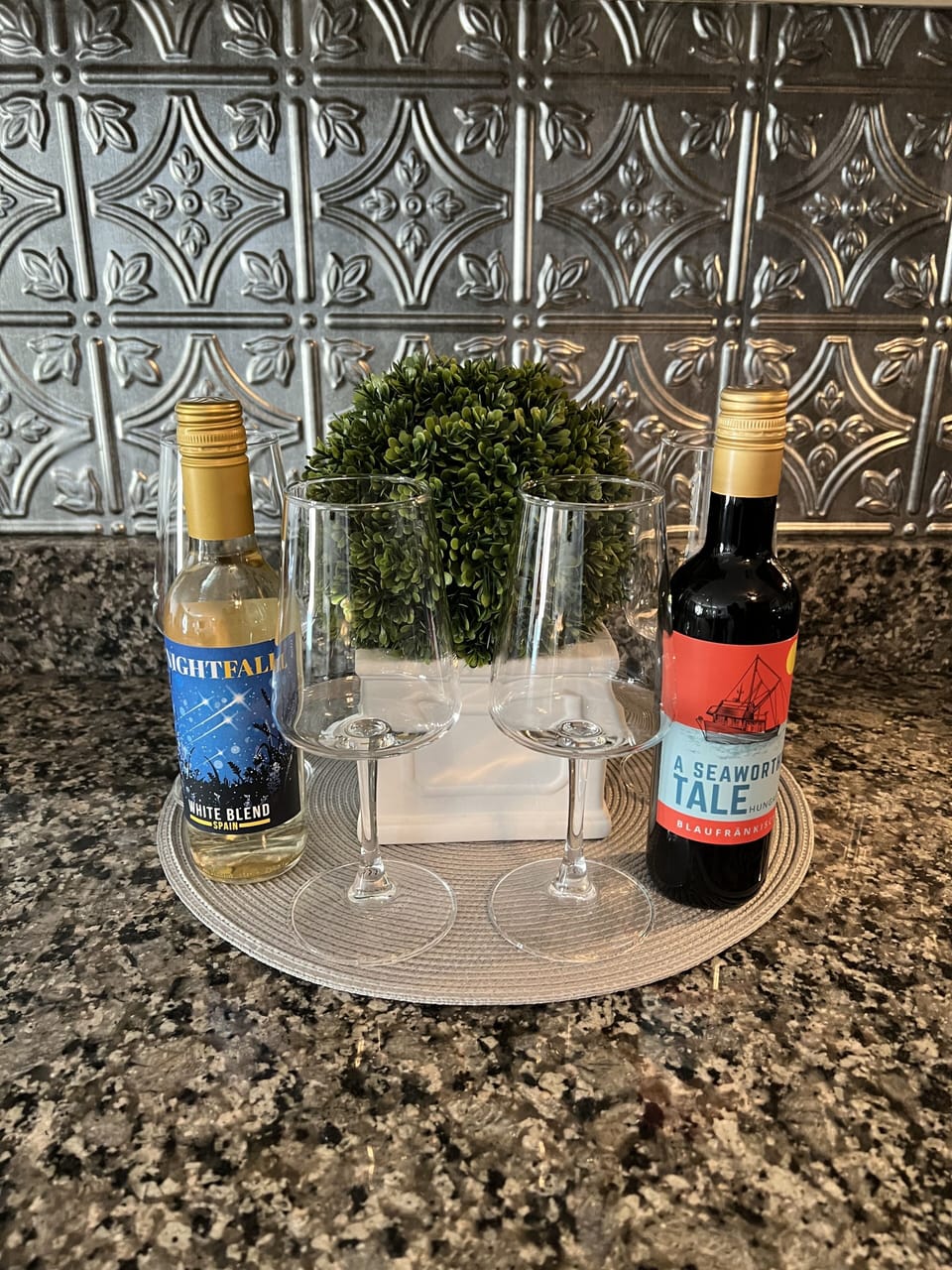 Complimentary wine