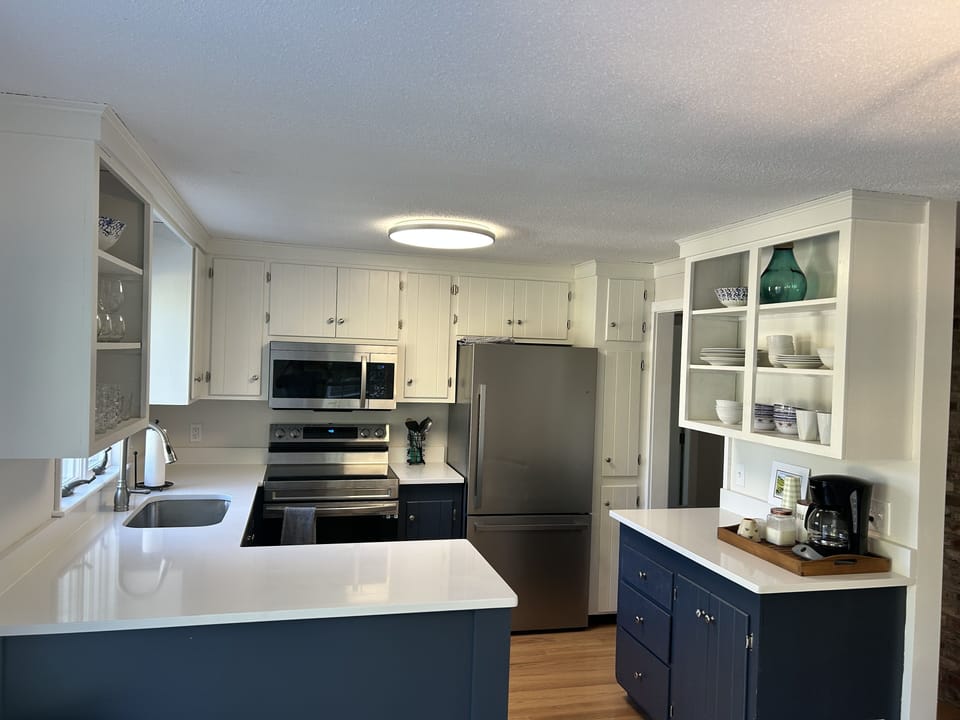 Updated kitchen with new appliances