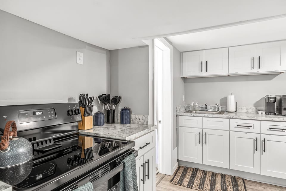 Enjoy cooking in this spacious and well-equipped kitchen.