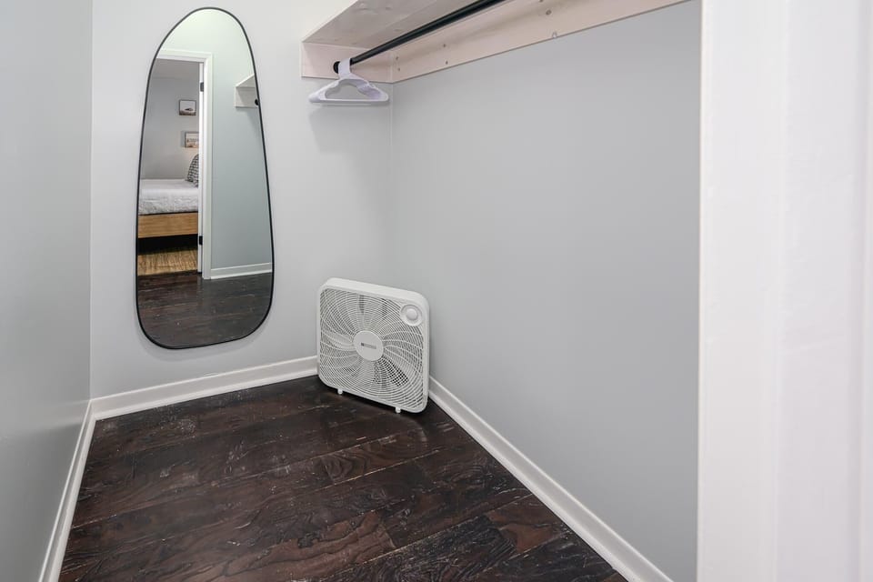 Spacious walk-in closet for your use!