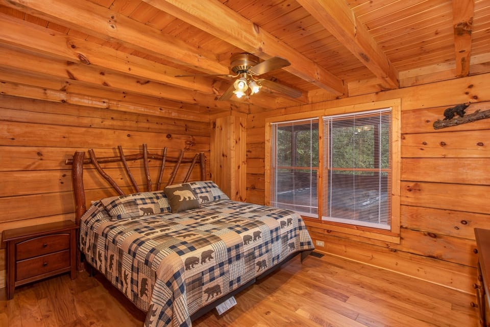 King bed by window