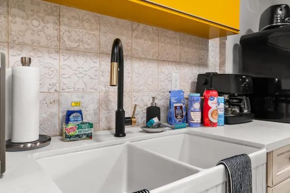 We provide a coffee pot with two options, drip coffee and espresso maker! 
