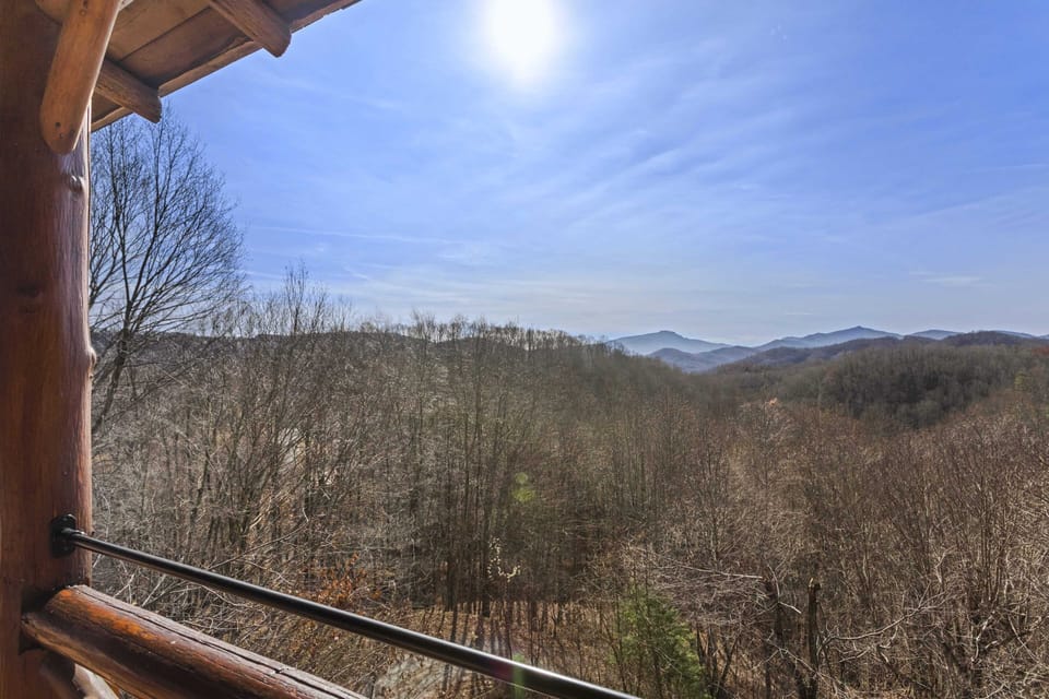 Views of Grandfather Mountain from the Covered Porch