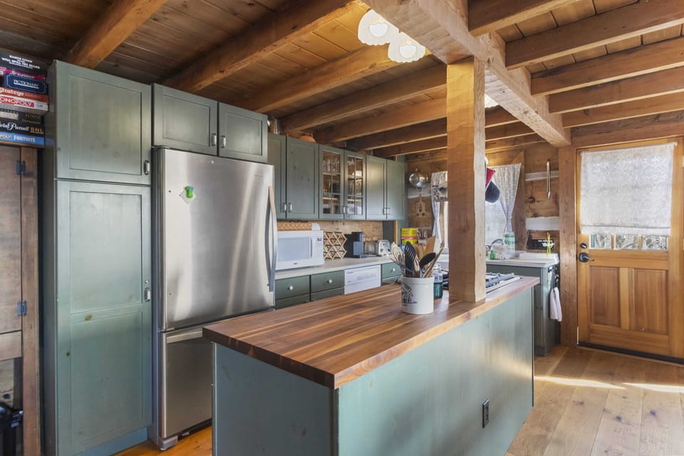Updated Kitchen with Butcher Block Countertop