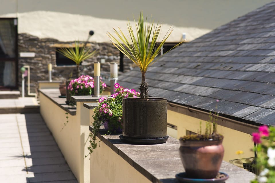 Communal courtyard area