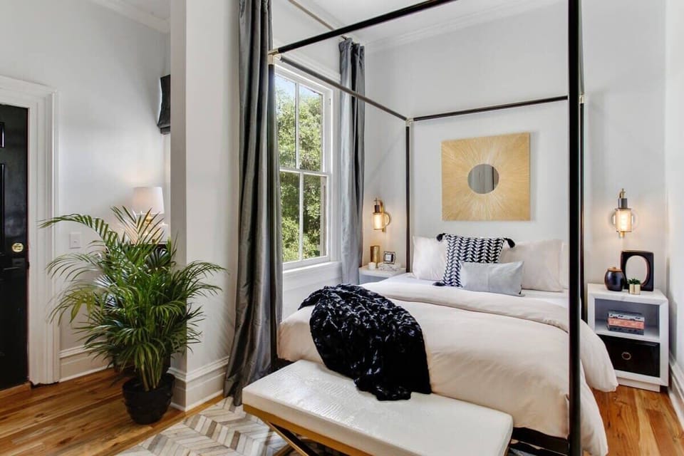 Bedroom 5 | Queen Bed with Natural Light | Unit 2 — Second Floor of Building — Unit on One Level