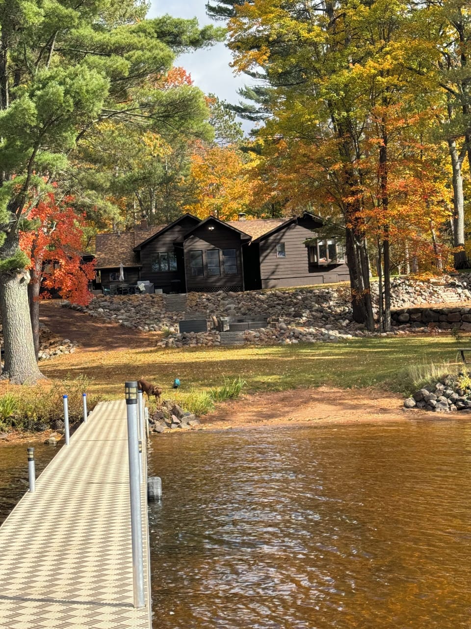 Sandy beach area for easy access to lake.