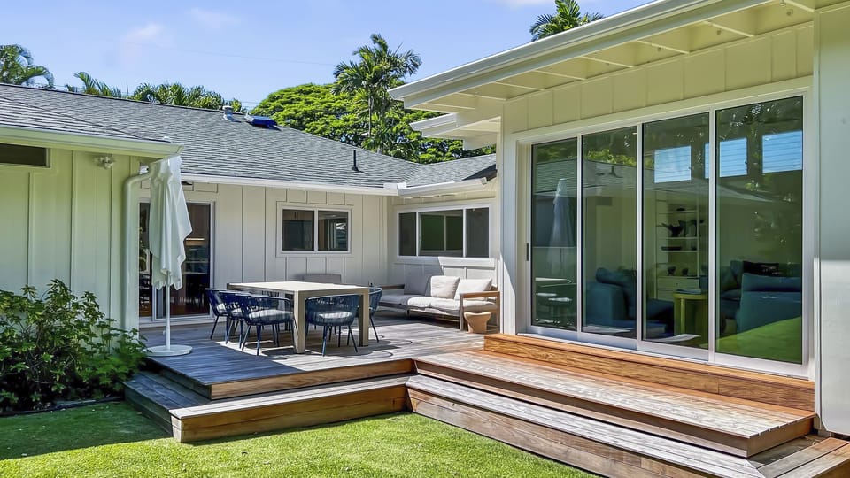 Gather, unwind, and savor the moments on the rear lanai—designed for alfresco dining, lounging, and sunset conversations.