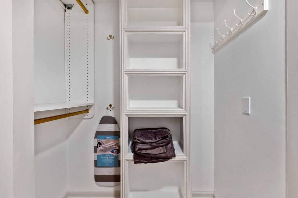 Huge closet for a stay of any length.