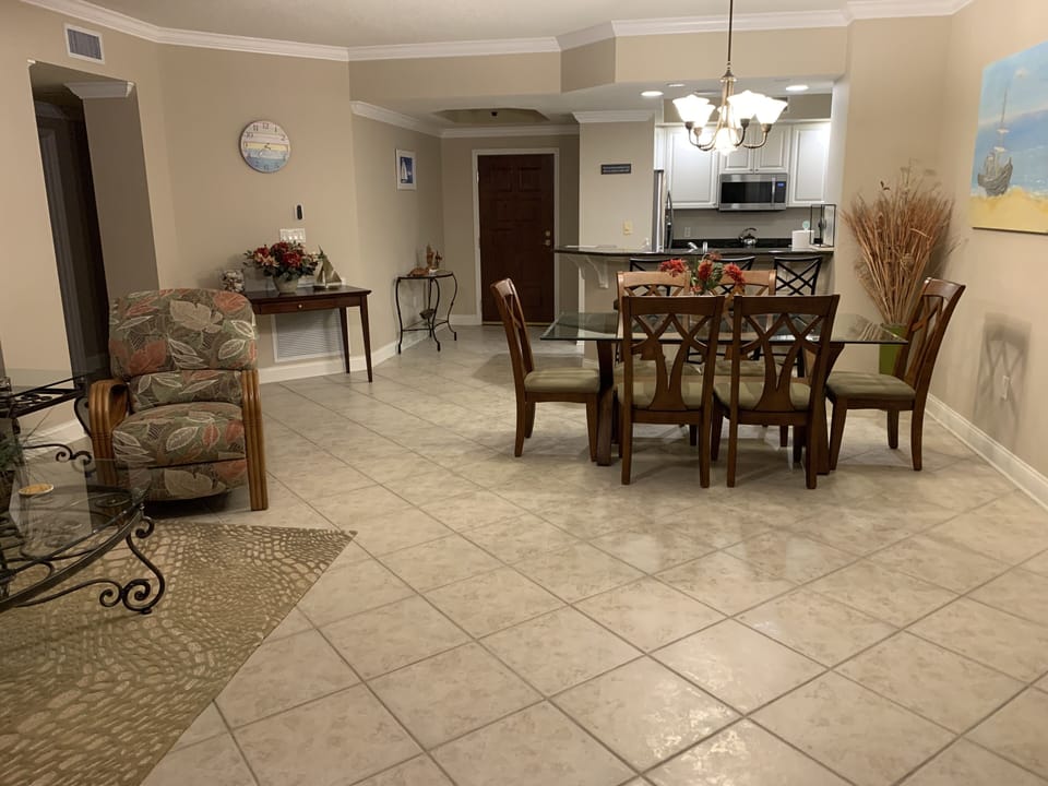 Living, Dining and Kitchen