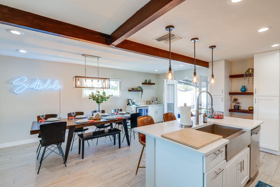 Dining Area | Dishware & Flatware | Wine Fridge