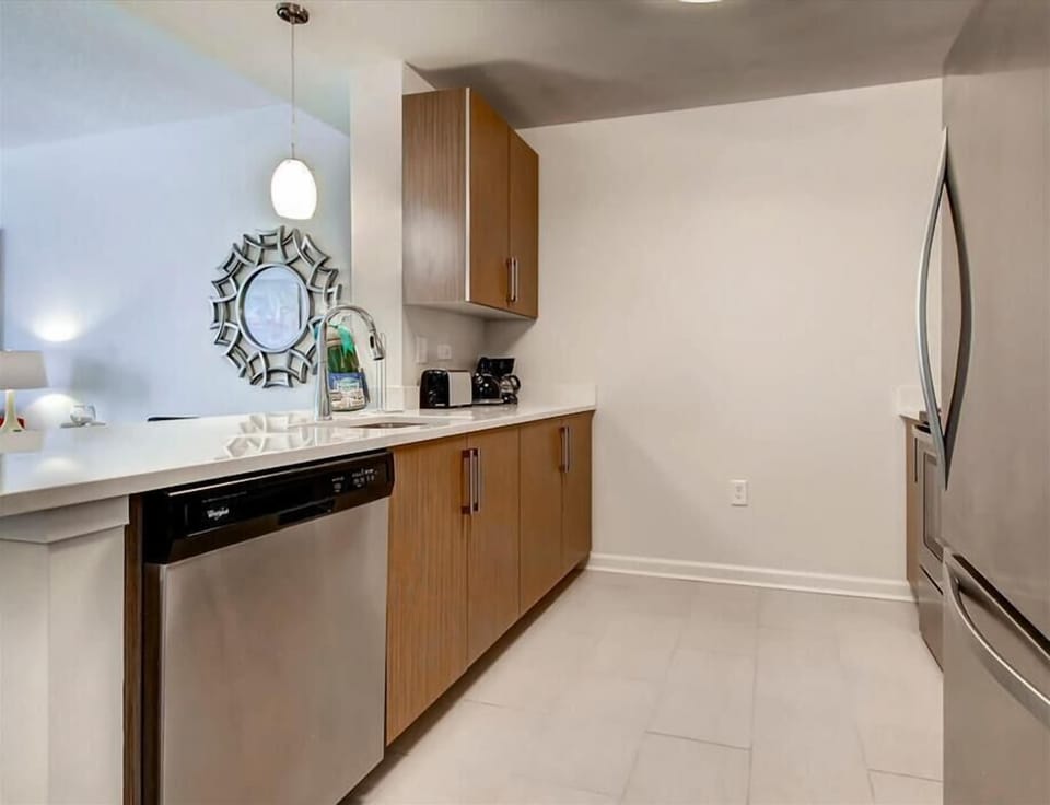 Full Kitchen with Stainless Steel Appliances