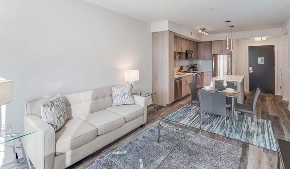 South Arlington Arlington 1 Bedroom with Balcony Living Room