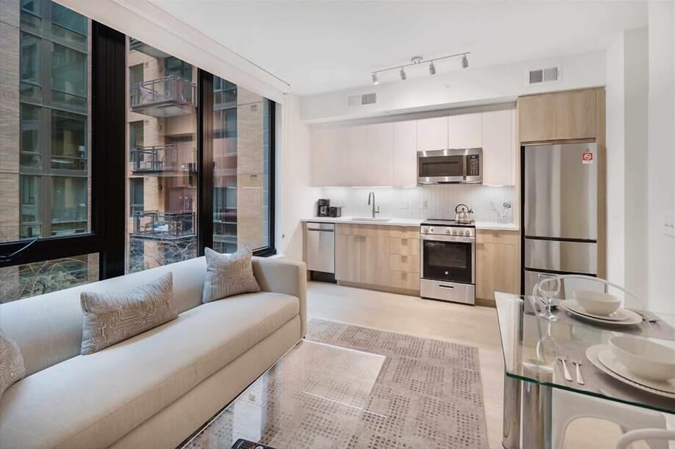 Noma Washington 1 Bedroom Living Room