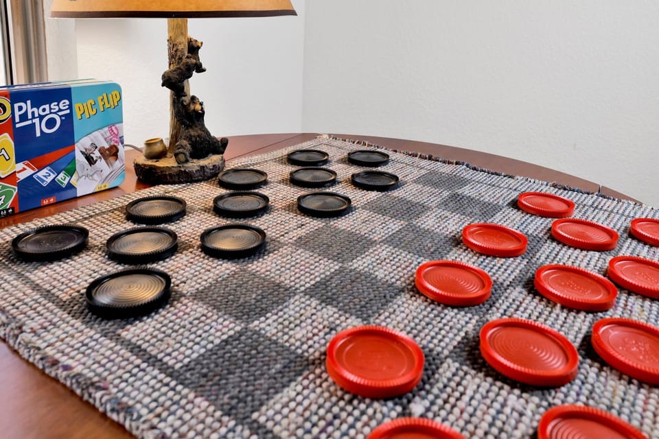 Enjoy a large game of chess.
