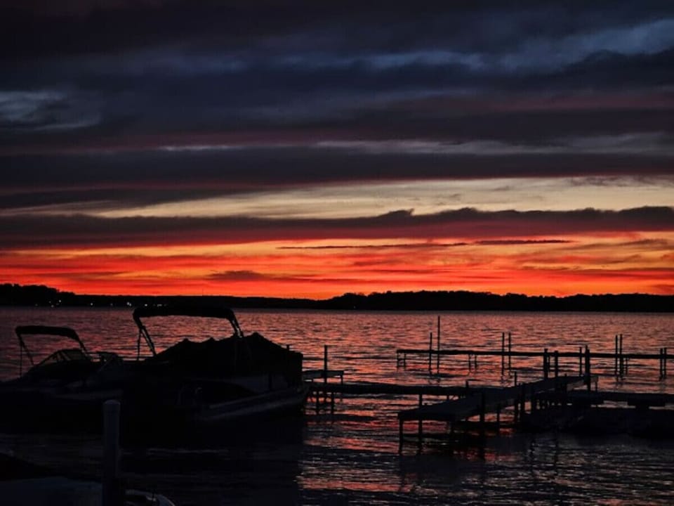 Sunset Views Directly From the Shoreline and Deck