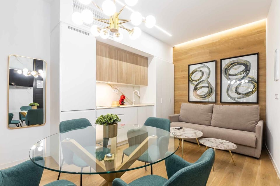 Kitchen or kitchenette,Living room,Dining area
