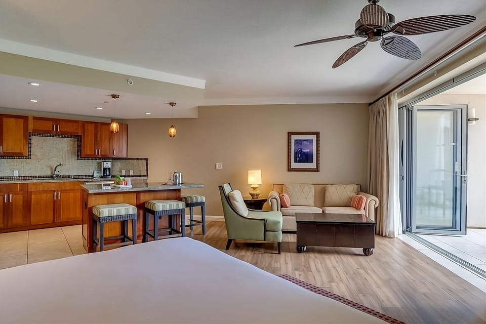 Living area. Interior and views may vary based on location and availability.