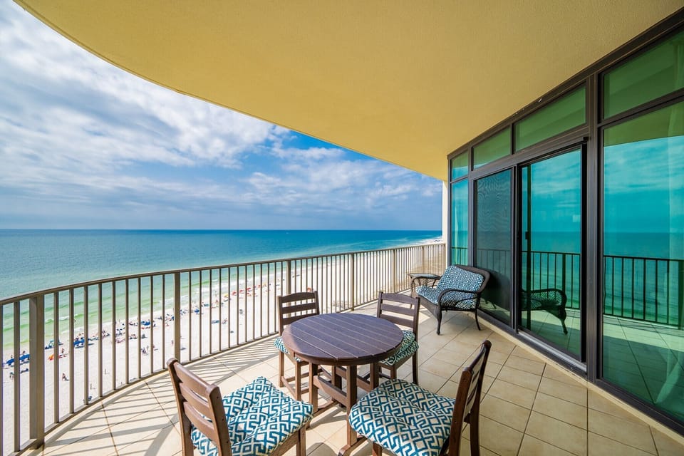 Relax on your balcony, savoring the sights and sounds of the coast in this inviting outdoor space