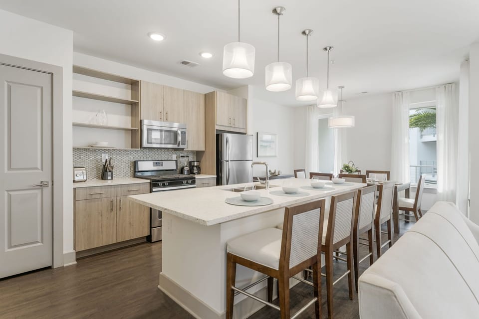 Spacious and Well Lit Kitchen